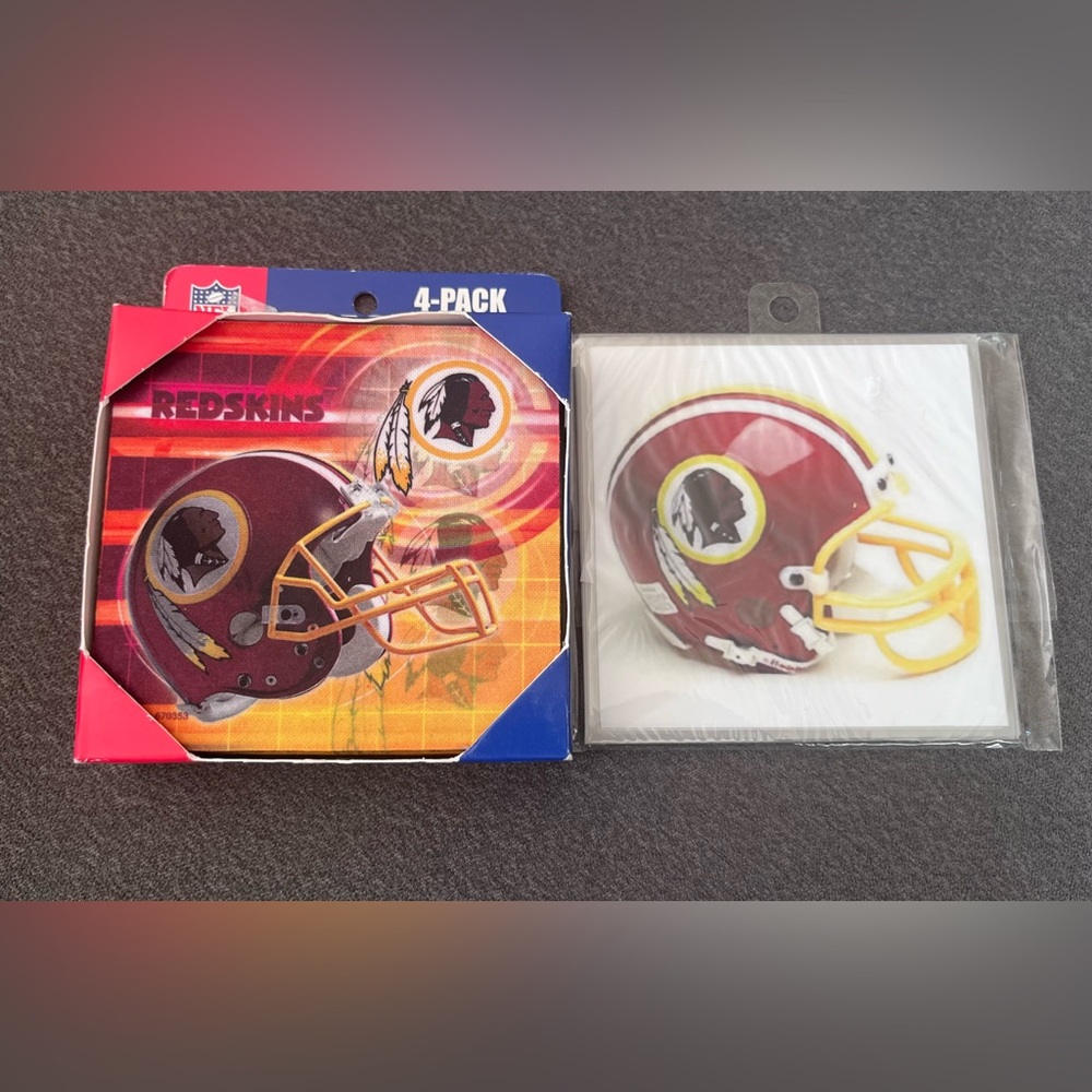 NFL Washington Redskins Team Logo Coasters 4-Pack and added bonus 4 pack